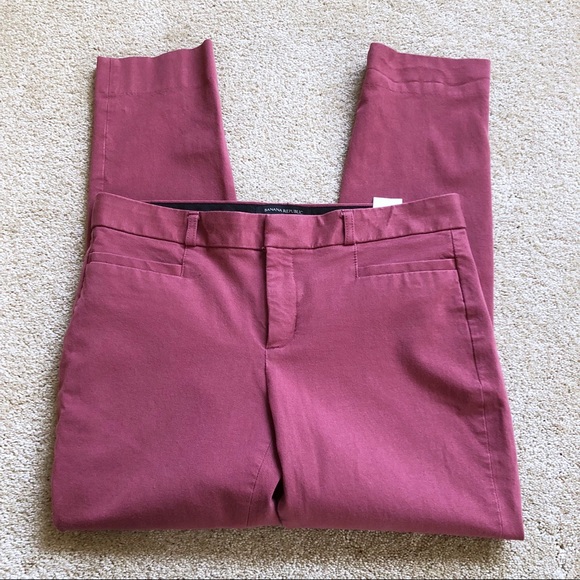 Banana Republic | Sloan Curvy Fit Ankle Pants Red - Picture 7 of 7